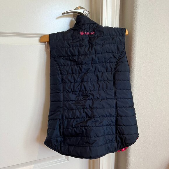 Ariat Emma Reversible Quilted Insulated Vest Youth XL Adult XS - Picture 2 of 5